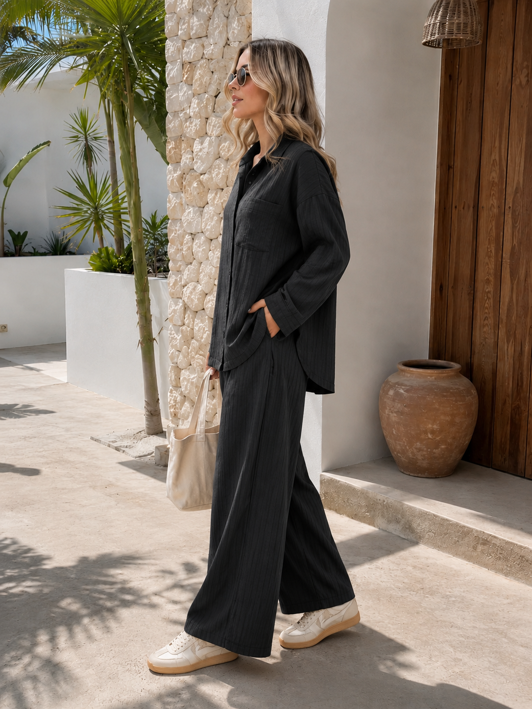 Rahat Oversize Gömlek Pantolon Takım