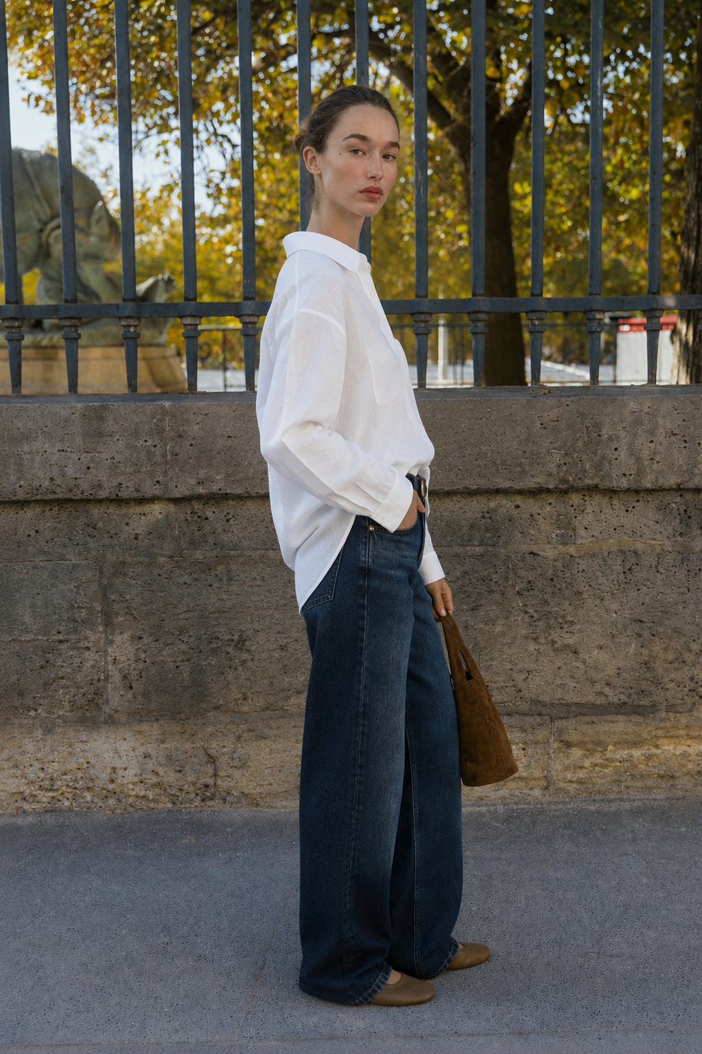 Keten Oversize Gömlek