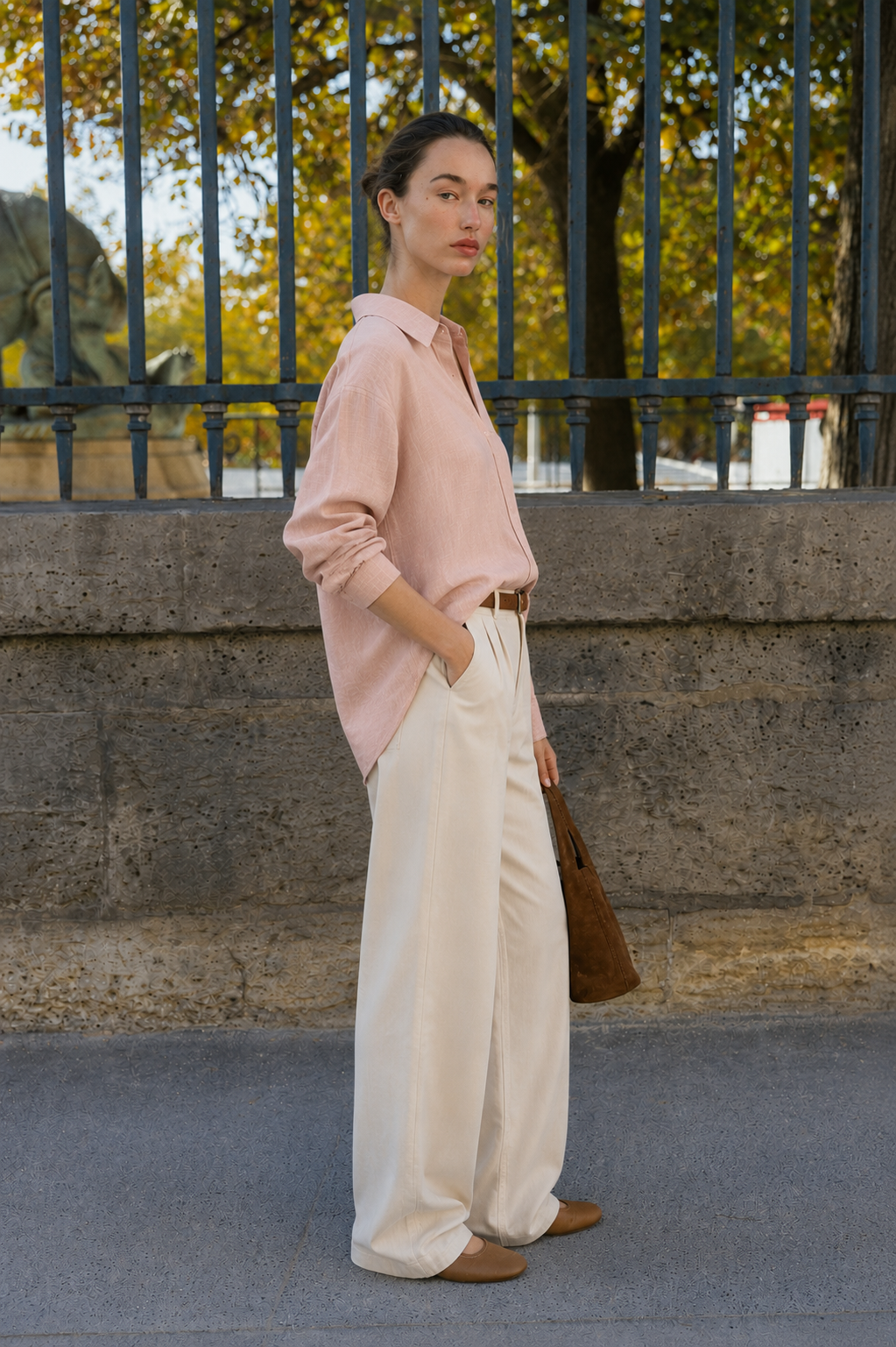 Keten Oversize Gömlek